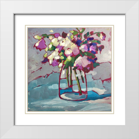 Inner Peace White Modern Wood Framed Art Print with Double Matting by Riger, Sue