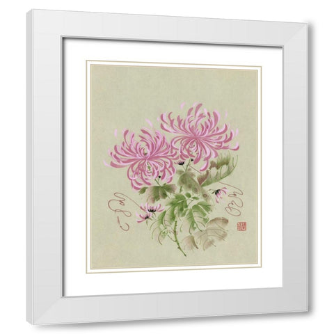 Waltz Time White Modern Wood Framed Art Print with Double Matting by Rae, Nan