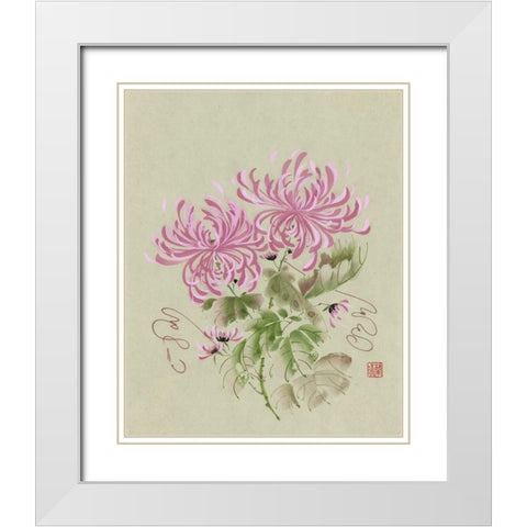 Waltz Time White Modern Wood Framed Art Print with Double Matting by Rae, Nan