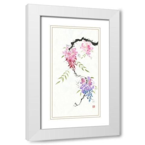 Dreaming in Color White Modern Wood Framed Art Print with Double Matting by Rae, Nan