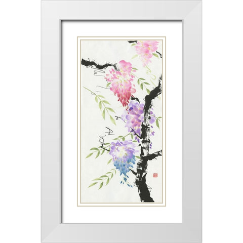 The Family Tree White Modern Wood Framed Art Print with Double Matting by Rae, Nan