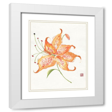 The Dawn Begins White Modern Wood Framed Art Print with Double Matting by Rae, Nan