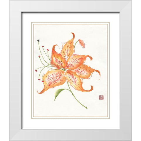 The Dawn Begins White Modern Wood Framed Art Print with Double Matting by Rae, Nan