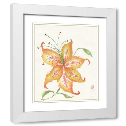 Glory White Modern Wood Framed Art Print with Double Matting by Rae, Nan