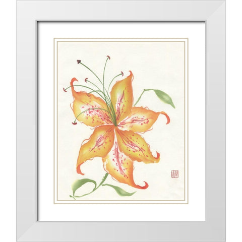 Glory White Modern Wood Framed Art Print with Double Matting by Rae, Nan