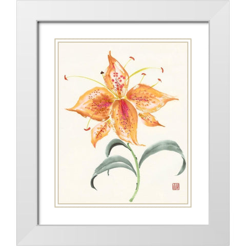 Pinwheel Passion White Modern Wood Framed Art Print with Double Matting by Rae, Nan