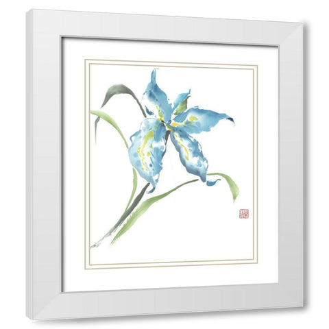 My Happiness White Modern Wood Framed Art Print with Double Matting by Rae, Nan