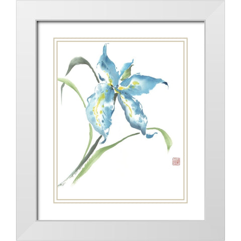 My Happiness White Modern Wood Framed Art Print with Double Matting by Rae, Nan