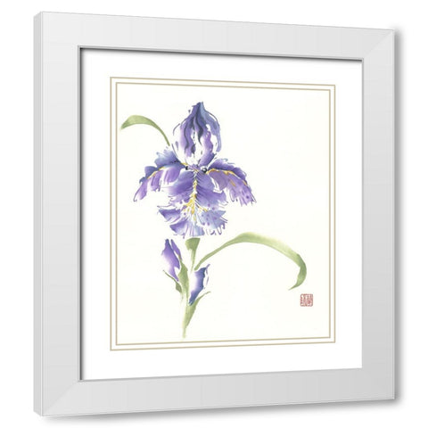 Reigning Prince White Modern Wood Framed Art Print with Double Matting by Rae, Nan