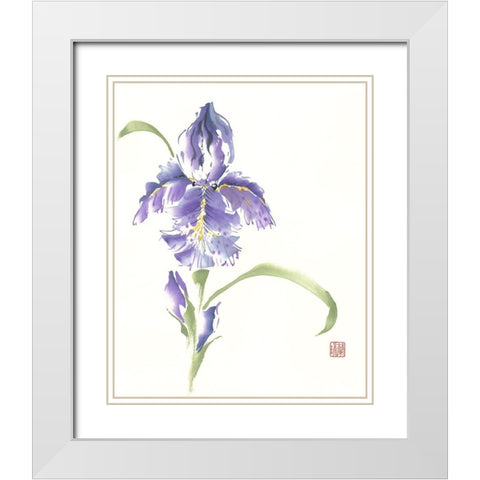 Reigning Prince White Modern Wood Framed Art Print with Double Matting by Rae, Nan