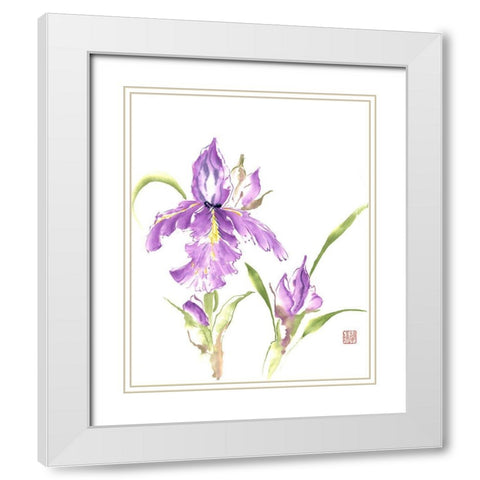 Circle of Life White Modern Wood Framed Art Print with Double Matting by Rae, Nan