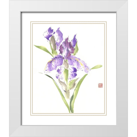 In this Moment White Modern Wood Framed Art Print with Double Matting by Rae, Nan