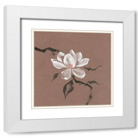 Singular Sensation White Modern Wood Framed Art Print with Double Matting by Rae, Nan