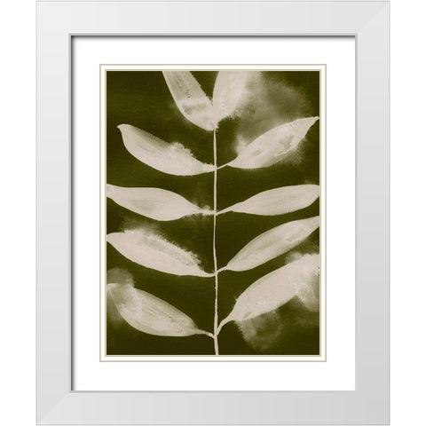 Organic Bloom V White Modern Wood Framed Art Print with Double Matting by Barnes, Victoria