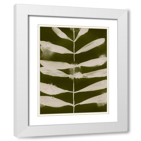 Organic Bloom VI White Modern Wood Framed Art Print with Double Matting by Barnes, Victoria