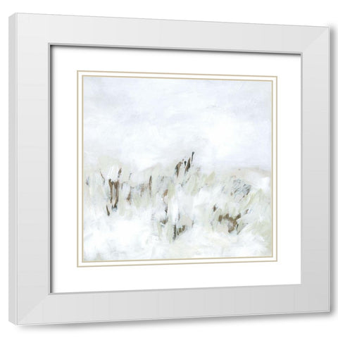 Tundra Grassland II White Modern Wood Framed Art Print with Double Matting by Vess, June Erica