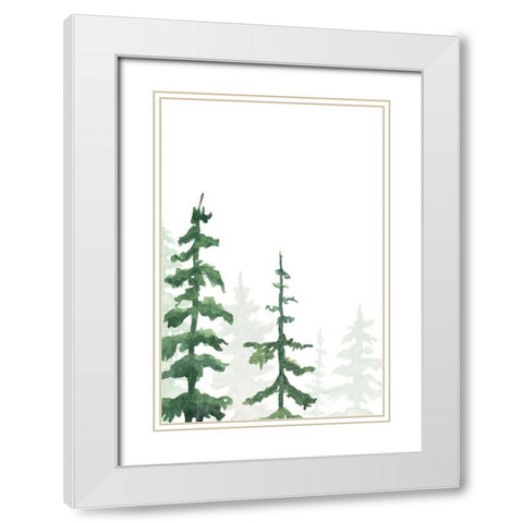 Rustic Simplicity I White Modern Wood Framed Art Print with Double Matting by Chandler, Sharon