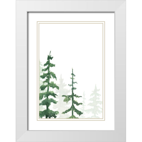 Rustic Simplicity I White Modern Wood Framed Art Print with Double Matting by Chandler, Sharon