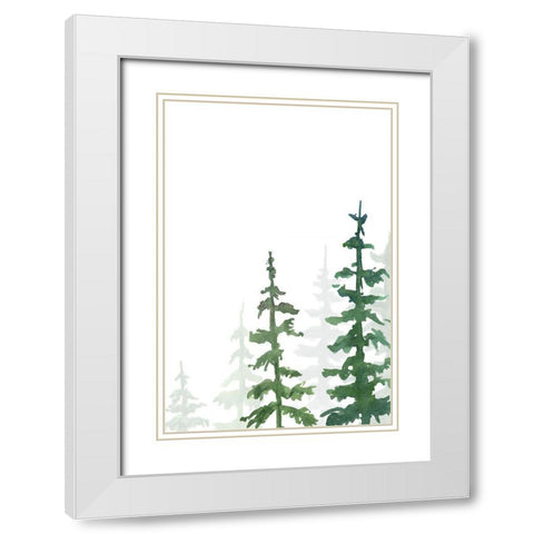 Rustic Simplicity II White Modern Wood Framed Art Print with Double Matting by Chandler, Sharon