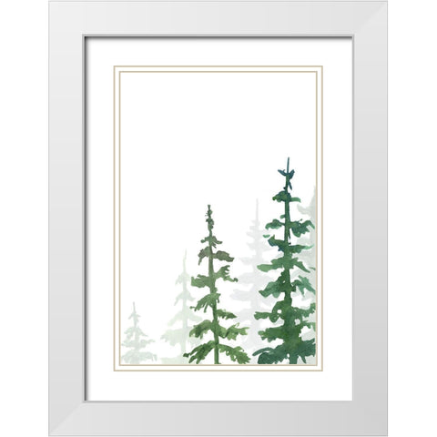 Rustic Simplicity II White Modern Wood Framed Art Print with Double Matting by Chandler, Sharon