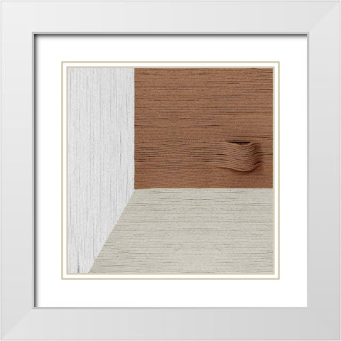 Knitting Pattern IV White Modern Wood Framed Art Print with Double Matting by Wang, Melissa