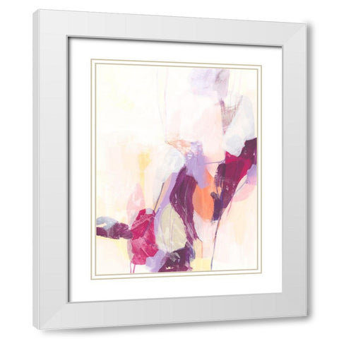 Polar Magenta I White Modern Wood Framed Art Print with Double Matting by Vess, June Erica
