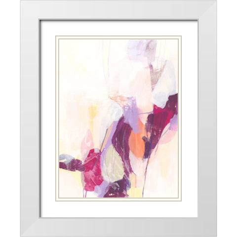 Polar Magenta I White Modern Wood Framed Art Print with Double Matting by Vess, June Erica