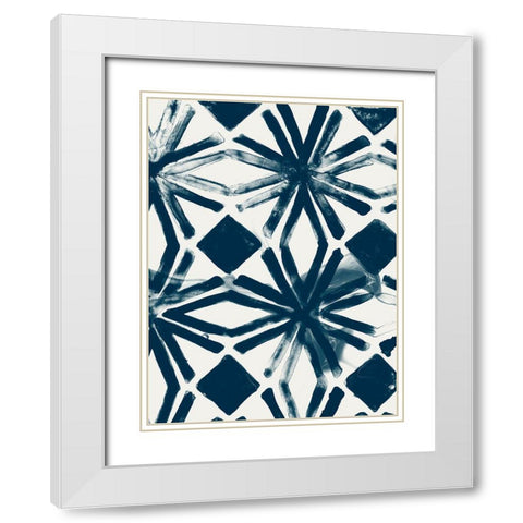 Monochrome Signals I White Modern Wood Framed Art Print with Double Matting by Vess, June Erica