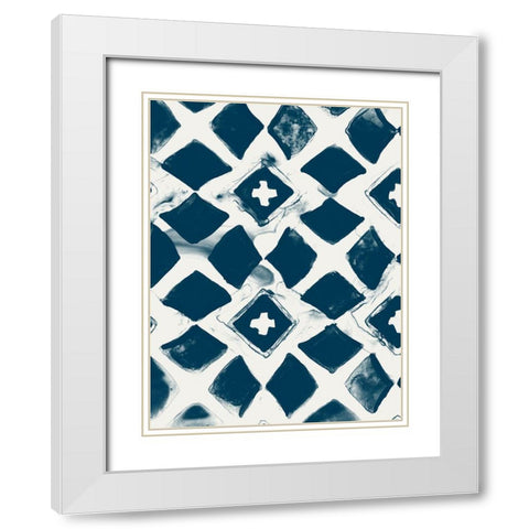 Monochrome Signals III White Modern Wood Framed Art Print with Double Matting by Vess, June Erica