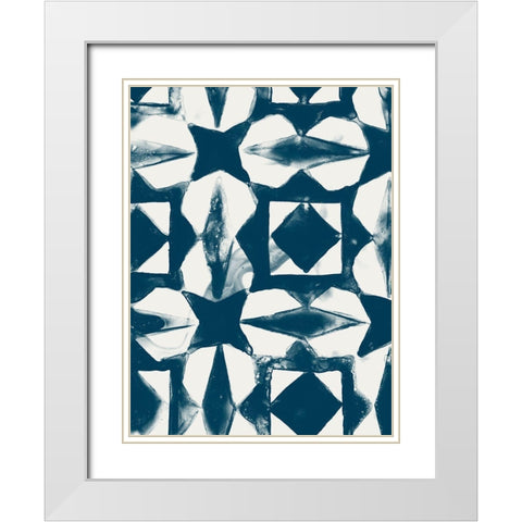 Monochrome Signals VI White Modern Wood Framed Art Print with Double Matting by Vess, June Erica