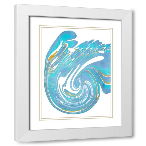 Galaxie III White Modern Wood Framed Art Print with Double Matting by Longley, Alicia