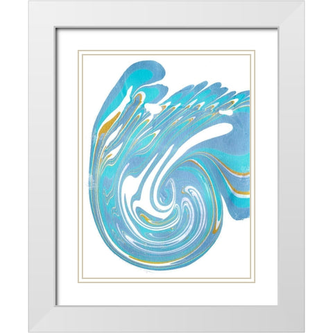 Galaxie III White Modern Wood Framed Art Print with Double Matting by Longley, Alicia