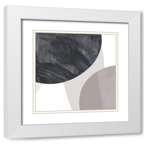 Curves and Straights I White Modern Wood Framed Art Print with Double Matting by Green, Jacob