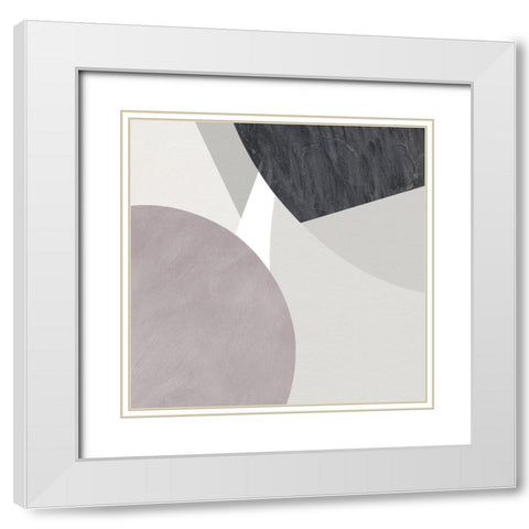Curves and Straights II White Modern Wood Framed Art Print with Double Matting by Green, Jacob