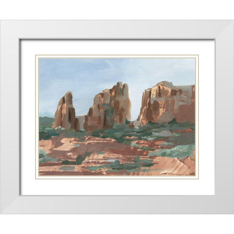 Western Rock Formation II White Modern Wood Framed Art Print with Double Matting by Harper, Ethan
