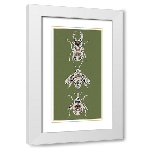 Flying Garden II White Modern Wood Framed Art Print with Double Matting by Wang, Melissa