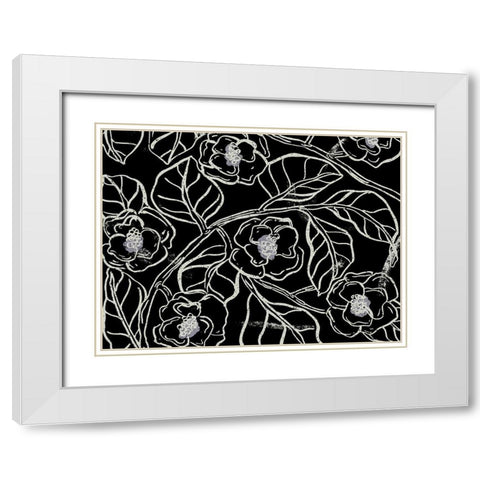 Anyplace II White Modern Wood Framed Art Print with Double Matting by Wang, Melissa