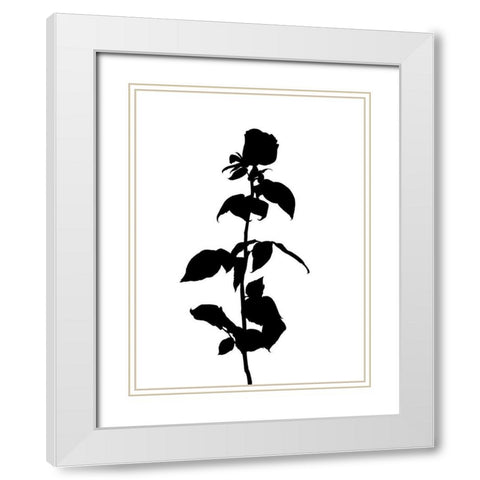 Pressed Memory II White Modern Wood Framed Art Print with Double Matting by Green, Jacob