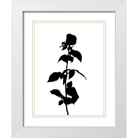 Pressed Memory II White Modern Wood Framed Art Print with Double Matting by Green, Jacob