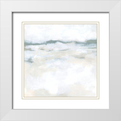 Winter Steppes I White Modern Wood Framed Art Print with Double Matting by Vess, June Erica