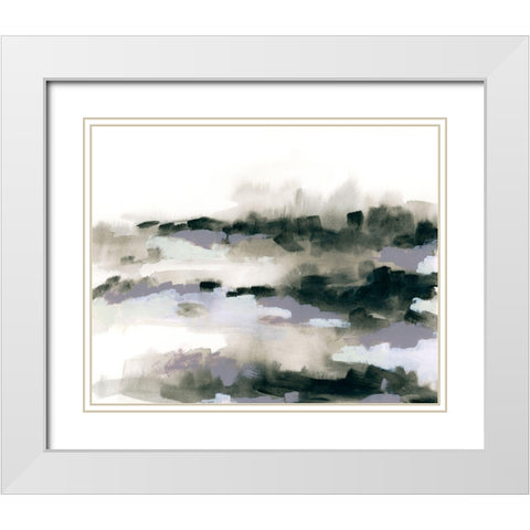Shadow Inlet II White Modern Wood Framed Art Print with Double Matting by Vess, June Erica