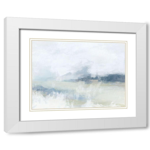 Breezy Vista I White Modern Wood Framed Art Print with Double Matting by Vess, June Erica