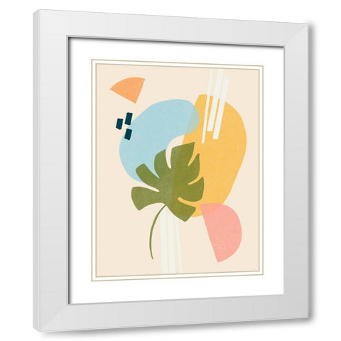 Memphis Symphony II White Modern Wood Framed Art Print with Double Matting by Vess, June Erica