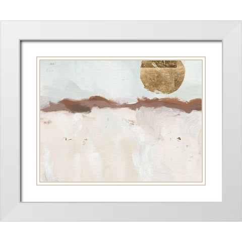 Winter Medallion II White Modern Wood Framed Art Print with Double Matting by Green, Jacob