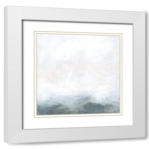 Tactile Fog I White Modern Wood Framed Art Print with Double Matting by Vess, June Erica