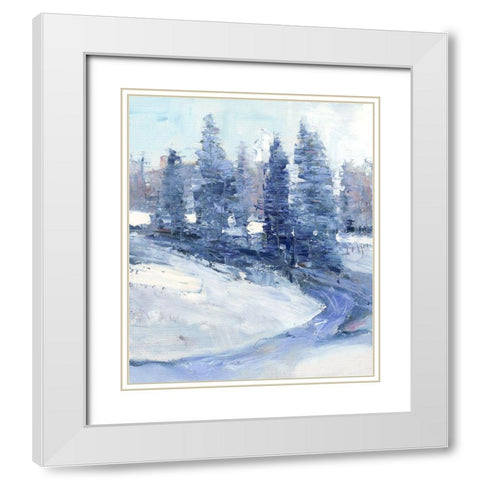 Crisp Morning II White Modern Wood Framed Art Print with Double Matting by OToole, Tim