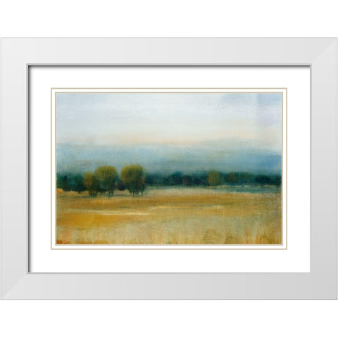 Tranquil Morning I White Modern Wood Framed Art Print with Double Matting by OToole, Tim