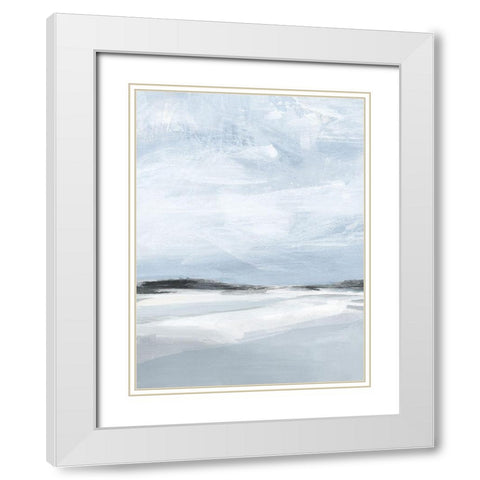 Cirrus Cloud Beach I White Modern Wood Framed Art Print with Double Matting by Warren, Annie