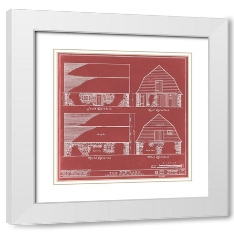 Rockland County Barn I White Modern Wood Framed Art Print with Double Matting by Warren, Annie