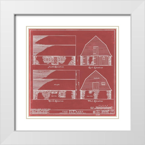 Rockland County Barn I White Modern Wood Framed Art Print with Double Matting by Warren, Annie